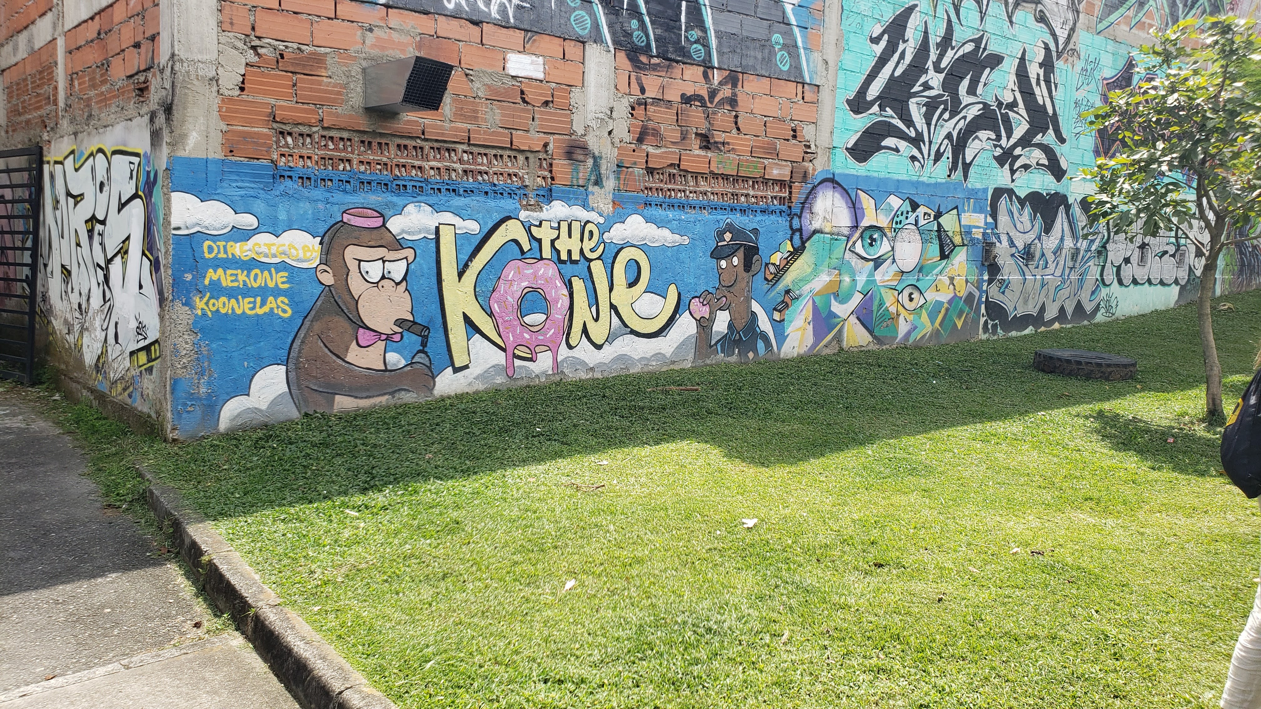 "The Simpsons" themed mural