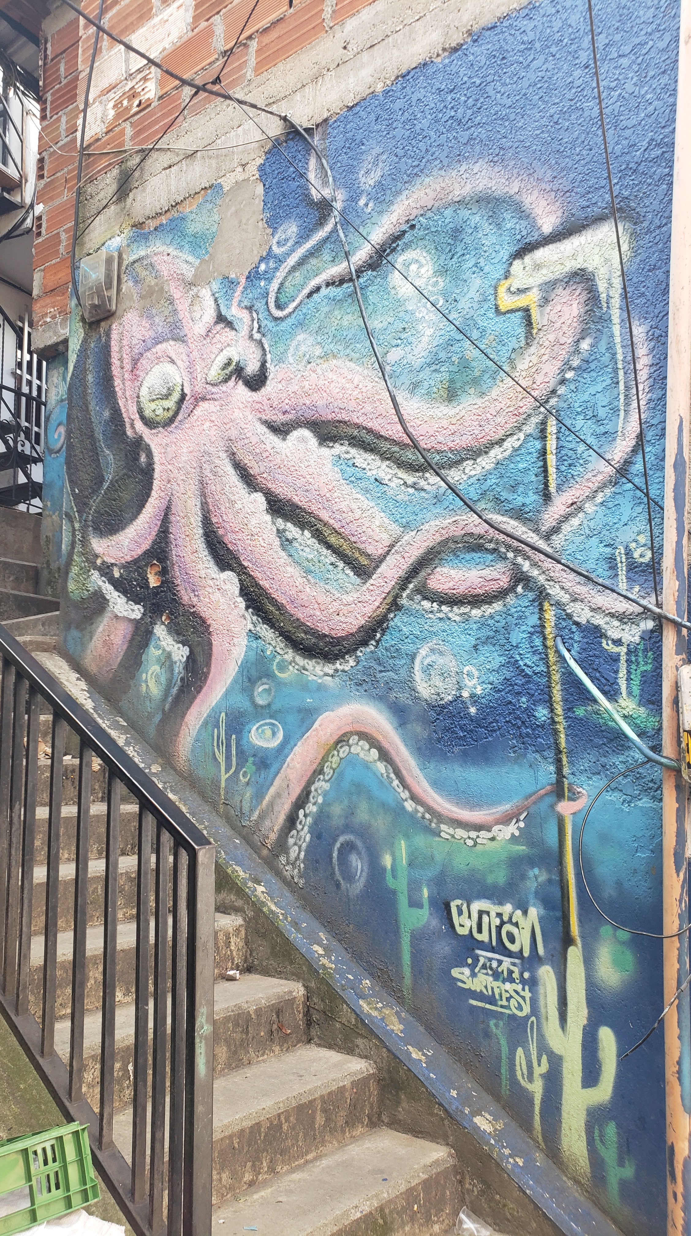 Octopus mural
